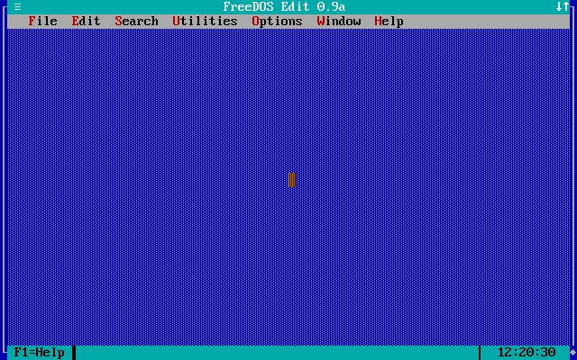 FreeDOS Edit 0.9a