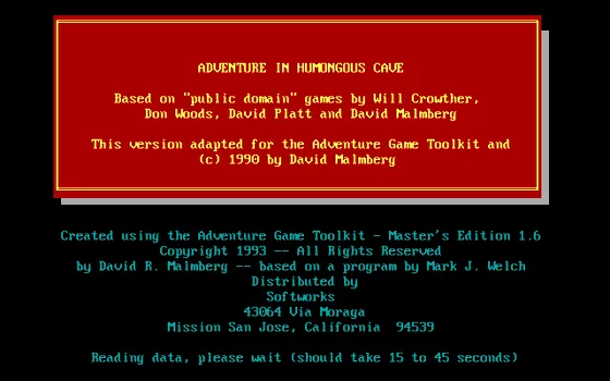 Huge Cave: Adventure in Humongous Cave