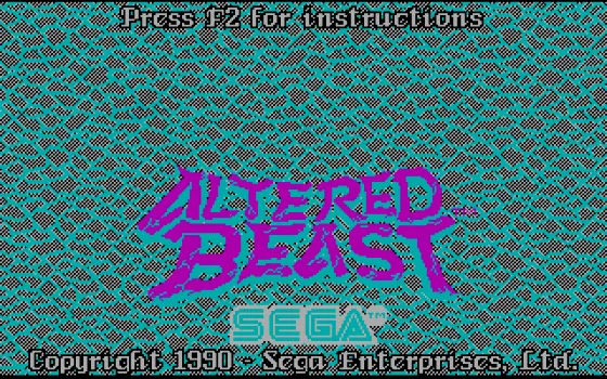 MS-DOS: Altered Beast (Tandy Machine)