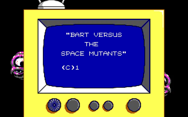 MS-DOS: Bart vs. the Space Mutants (EGA Graphics)