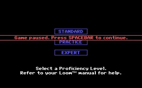 MS-DOS: LOOM (EGA Graphics and SoundBlaster)