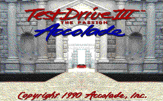 MS-DOS: Test Drive 3 (EGA Graphics and PC Speaker)