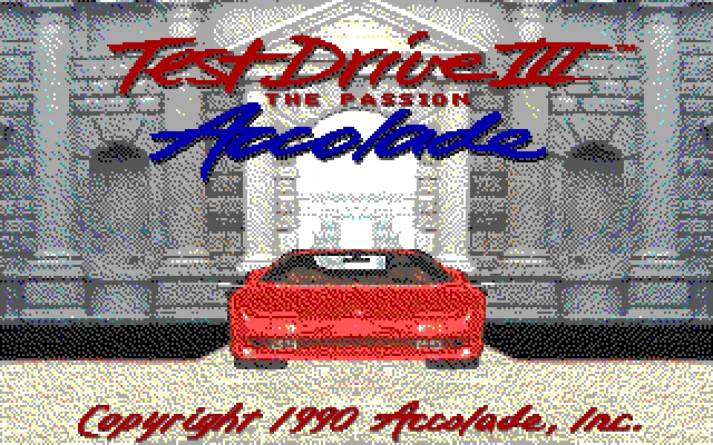 MS-DOS: Test Drive 3 (EGA Graphics and PC Speaker)