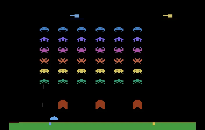 Space Invaders Rainbow (Space Invaders Hack) (2004) (Kurt Howe)
