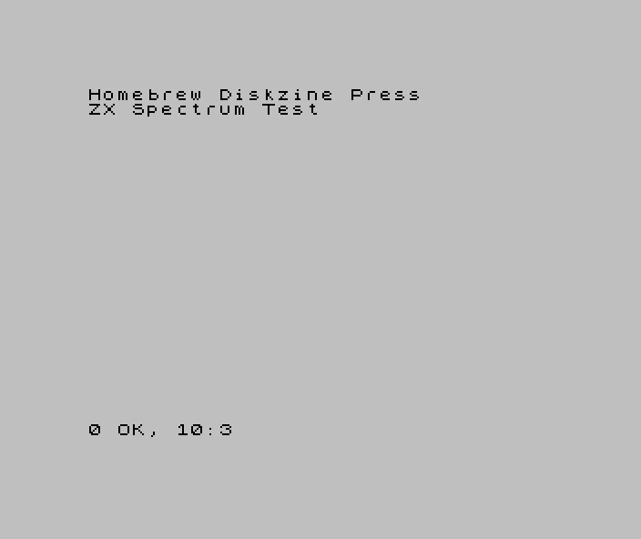 Test: ZX Spectrum