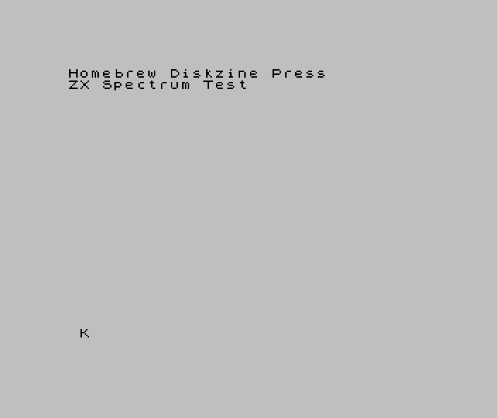 Test: ZX Spectrum