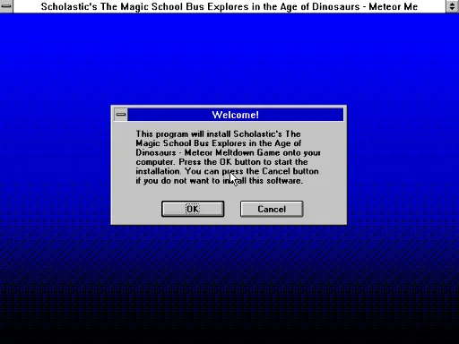 The Magic School Bus Meteor Meltdown Game (demo)